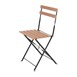 Chaises bistro en imitation bois Bolero (Lot de 2)
