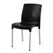 Chaises bistro empilables Bolero noires (Lot de 4)
