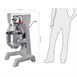 Batteur planétaire Buffalo 29L