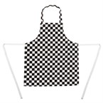 Tablier bavette enfant Whites carreaux noirs et blancs