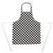 Tablier bavette enfant Whites carreaux noirs et blancs