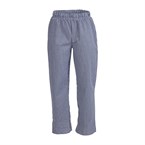 Pantalon de cuisine mixte Whites Vegas petits carreaux bleu et blanc XXL