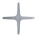 Pied de table double aluminium Bolero (Lot de 2)