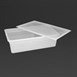 Bac en  polypropylène avec couvercle Vogue GN 1/1 150mm (lot de 2)