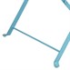 Chaises de terrasse pliantes en acier Bolero bleu turquoise (Lot de 2)