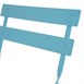 Chaises de terrasse pliantes en acier Bolero bleu turquoise (Lot de 2)