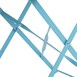 Chaises de terrasse pliantes en acier Bolero bleu turquoise (Lot de 2)