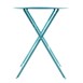 Table de terrasse ronde en acier Bolero bleu turquoise 595mm