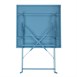 Table de terrasse carrée en acier Bolero bleu turquoise 600mm