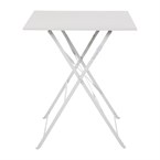 Table de terrasse carrée en acier Bolero grise 600mm