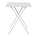 Table de terrasse carrée en acier Bolero grise 600mm