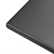 Table de terrasse carrée en acier Bolero noire 600mm