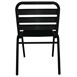 Chaises bistro en aluminium Bolero noires (lot de 4)