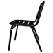 Chaises bistro en aluminium Bolero noires (lot de 4)