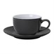 Soucoupe pour tasses 228ml et 340ml Olympia grise (Lot de 12)