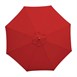 Parasol rond Bolero 2,5m rouge