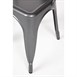 Chaises en acier gris métallisé Bolero Bistro (lot de 4)