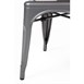 Chaises en acier gris métallisé Bolero Bistro (lot de 4)