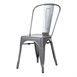 Chaises en acier gris métallisé Bolero Bistro (lot de 4)