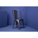 Chaises en acier gris métallisé Bolero Bistro (lot de 4)