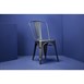 Chaises en acier gris métallisé Bolero Bistro (lot de 4)