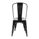 Chaises en acier noir Bolero Bistro (lot de 4)