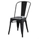 Chaises en acier noir Bolero Bistro (lot de 4)