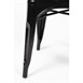 Chaises en acier noir Bolero Bistro (lot de 4)