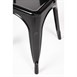 Chaises en acier noir Bolero Bistro (lot de 4)