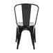 Chaises en acier noir Bolero Bistro (lot de 4)