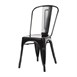 Chaises en acier noir Bolero Bistro (lot de 4)