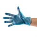 ACHAT EN GROS Gants en vinyle poudrés bleus x500 avec support mural GRATUIT