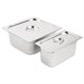Ensemble de bacs GN 1/3 et 2/3 inox avec couvercles Vogue
