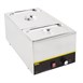 Ensemble de bacs GN 1/3 et 2/3 inox avec couvercles Vogue