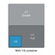 Ensemble de bacs GN 2 x 1/6 et 2/3 inox avec couvercles Vogue