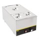 Ensemble de bacs GN 2 x 1/6 et 2/3 inox avec couvercles Vogue