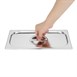 Ensemble inox 3 GN 1/3  avec couvercles Vogue 