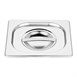 Ensemble inox 6 GN 1/6 avec couvercles Vogue (2 entretoises 325 x 25mm)