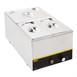 Ensemble de bacs GN 1/2 et 2 x 1/4 inox avec couvercles Vogue