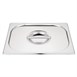 Ensemble de bacs GN 2 x 1/2 en inox avec couvercles Vogue