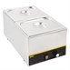 Ensemble de bacs GN 2 x 1/2 en inox avec couvercles Vogue