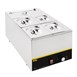 Ensemble de bacs GN 1/3 et 4 x 1/6 en inox avec couvercles Vogue