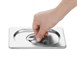 Ensemble de 4 bacs GN 1/4 en inox avec couvercles Vogue