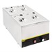 Ensemble de 4 bacs GN 1/4 en inox avec couvercles Vogue
