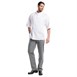 Pantalon de cuisine Chaud Devant Grigio rayé gris et noir