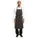 Tablier bavette tissé Chef Works Premium rayures noires et blanches