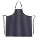 Tablier bavette tissé Chef Works Premium rayures bleue marine et blanches