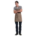 Tablier bavette Chaud Devant Mud Denim marron