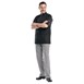 Veste de cuisine mixte Chaud Devant Hilton Poco manches courtes noire L