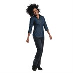 Chemisier femme denim stretch Chaud Devant bleu
